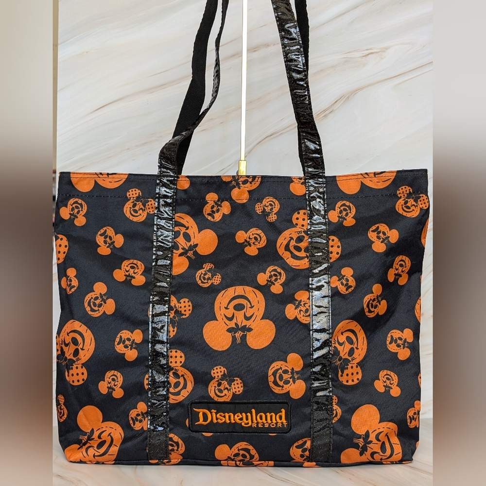 Disneyland Resort Halloween Mickey Minnie Pumpkin Large Totw Bag